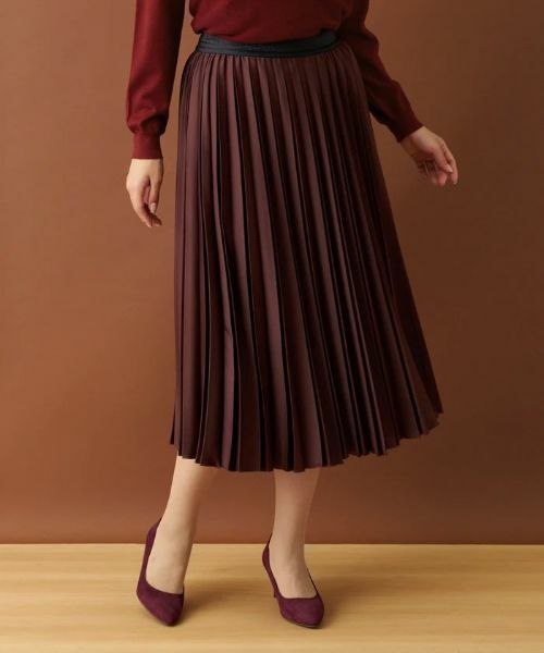 Leilian / レリアン ロング・マキシ丈スカート | サテンプリーツスカート | 詳細19
