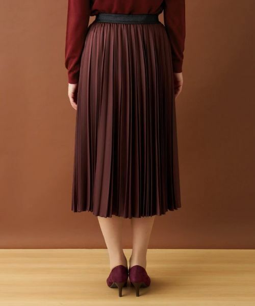 Leilian / レリアン ロング・マキシ丈スカート | サテンプリーツスカート | 詳細22