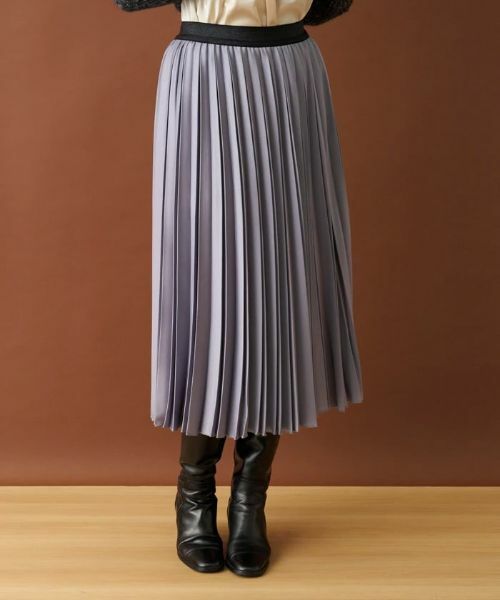 Leilian / レリアン ロング・マキシ丈スカート | サテンプリーツスカート | 詳細27