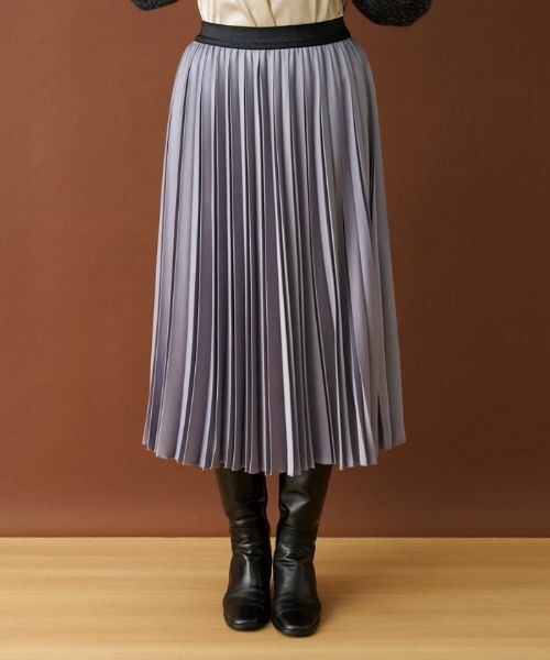 Leilian / レリアン ロング・マキシ丈スカート | サテンプリーツスカート | 詳細28