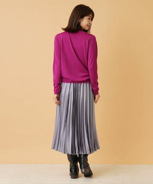 Leilian / レリアン ロング・マキシ丈スカート | サテンプリーツスカート | 詳細3