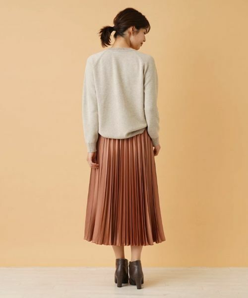 Leilian / レリアン ロング・マキシ丈スカート | サテンプリーツスカート | 詳細6