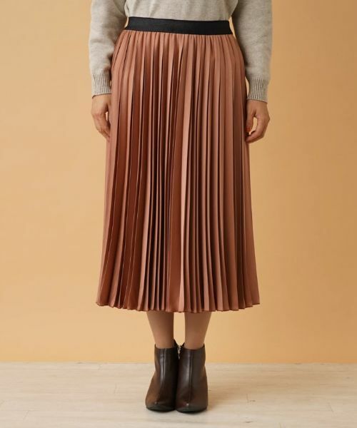 Leilian / レリアン ロング・マキシ丈スカート | サテンプリーツスカート | 詳細7