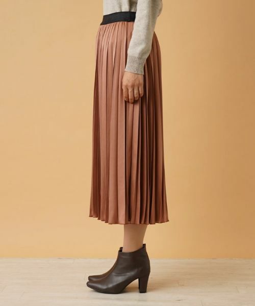 Leilian / レリアン ロング・マキシ丈スカート | サテンプリーツスカート | 詳細8