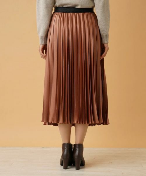 Leilian / レリアン ロング・マキシ丈スカート | サテンプリーツスカート | 詳細9