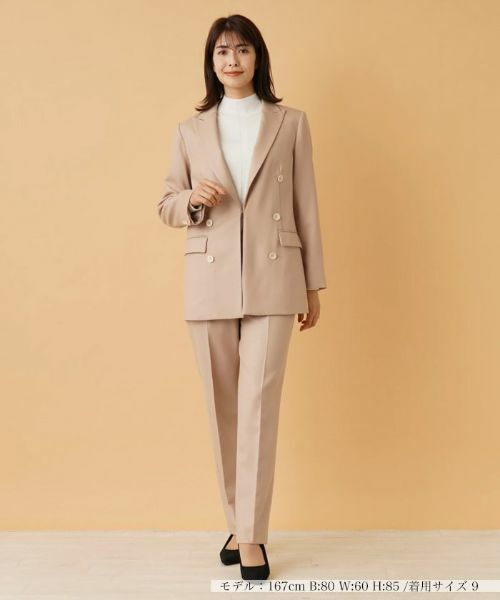 Leilian / レリアン テーラードジャケット | ダブルブレストジャケット | 詳細1