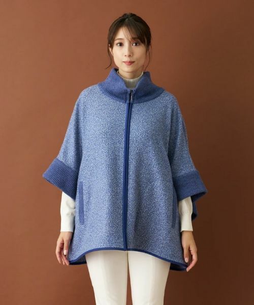 Leilian / レリアン その他アウター | ジップニットポンチョ | 詳細10