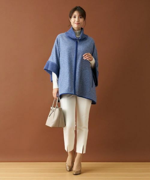 Leilian / レリアン その他アウター | ジップニットポンチョ | 詳細2