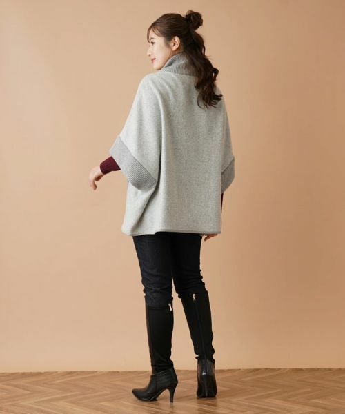 Leilian / レリアン その他アウター | ジップニットポンチョ | 詳細20