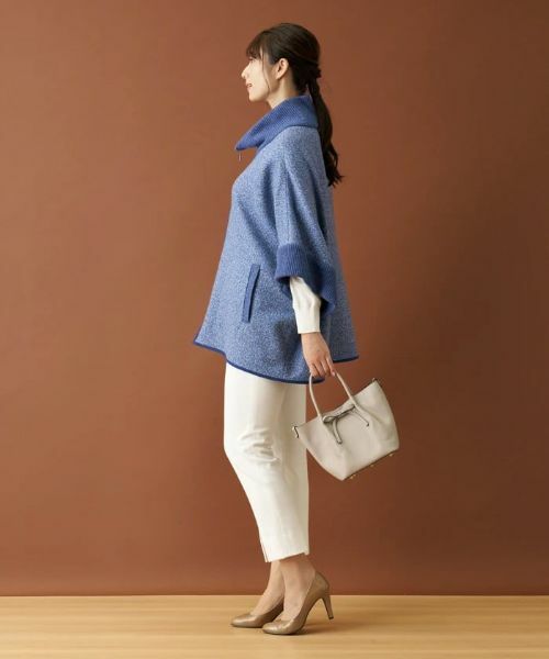 Leilian / レリアン その他アウター | ジップニットポンチョ | 詳細4