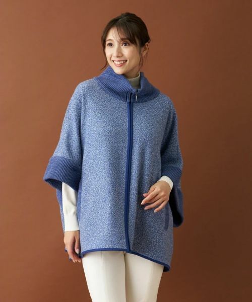 Leilian / レリアン その他アウター | ジップニットポンチョ | 詳細8