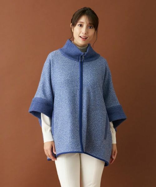 Leilian / レリアン その他アウター | ジップニットポンチョ | 詳細9