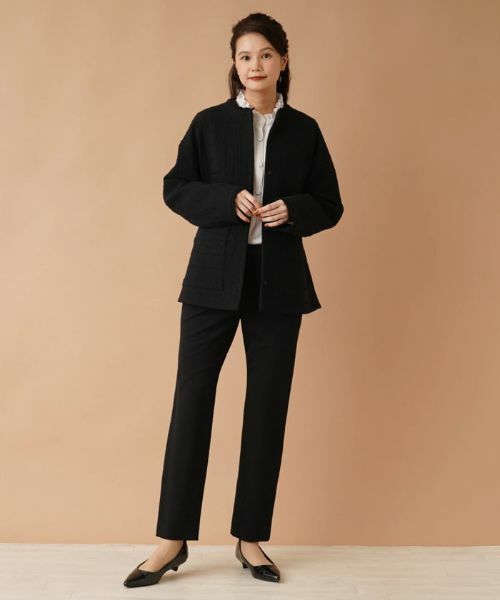 Leilian / レリアン テーラードジャケット | チェックノーカラージャケット【my perfect wardrobe】 | 詳細16