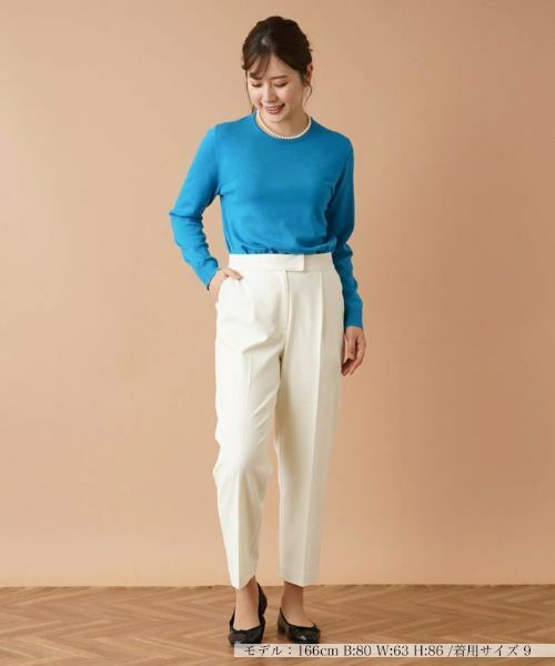 Leilian / レリアン その他パンツ | クロップドタックパンツ【my perfect wardrobe】 | 詳細1