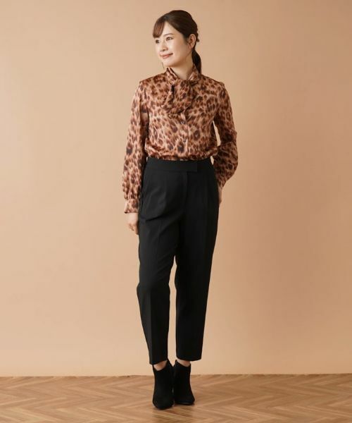 Leilian / レリアン その他パンツ | クロップドタックパンツ【my perfect wardrobe】 | 詳細15