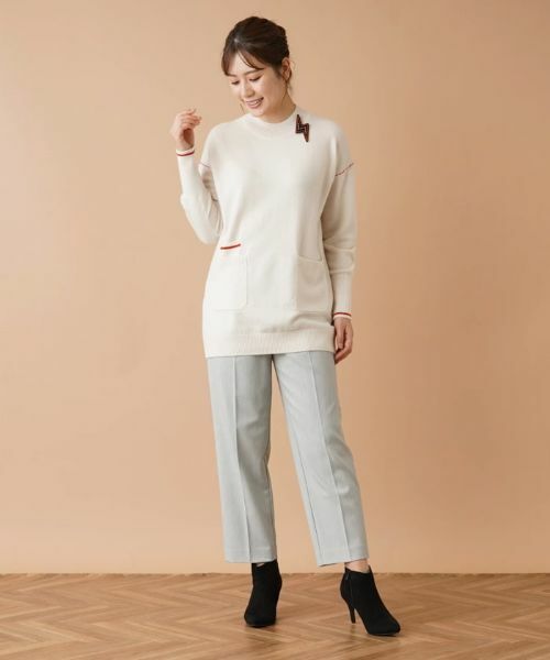 Leilian / レリアン その他パンツ | クロップドタックパンツ【my perfect wardrobe】 | 詳細18