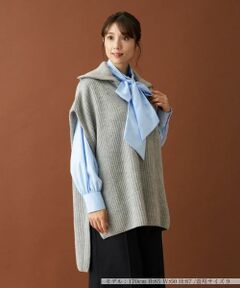 Leilian / レリアン テーラードジャケット | ハーフジップニットジレ【Leilian：EZUMI】