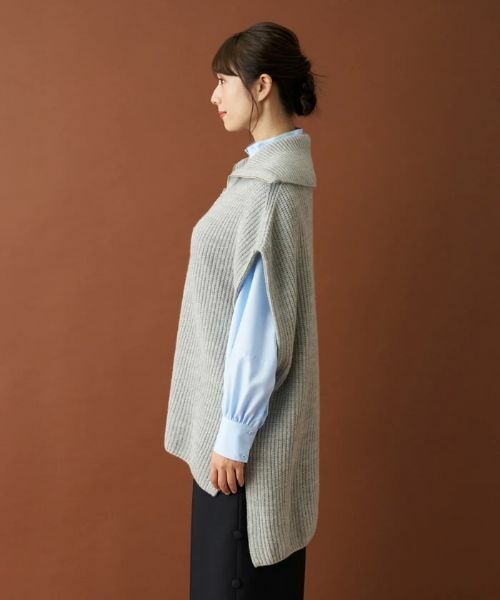 Leilian / レリアン テーラードジャケット | ハーフジップニットジレ【Leilian：EZUMI】 | 詳細11