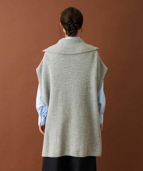 Leilian / レリアン テーラードジャケット | ハーフジップニットジレ【Leilian：EZUMI】 | 詳細12