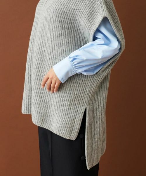 Leilian / レリアン テーラードジャケット | ハーフジップニットジレ【Leilian：EZUMI】 | 詳細15