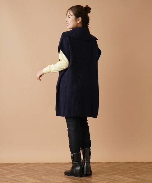 Leilian / レリアン テーラードジャケット | ハーフジップニットジレ【Leilian：EZUMI】 | 詳細19