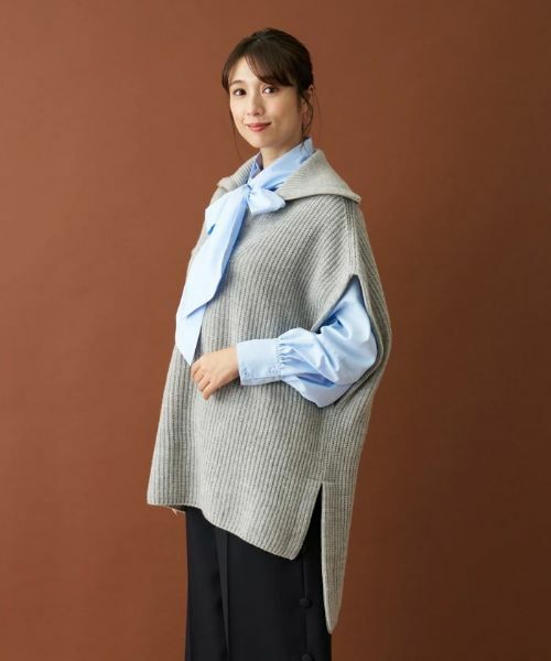 Leilian / レリアン テーラードジャケット | ハーフジップニットジレ【Leilian：EZUMI】 | 詳細2