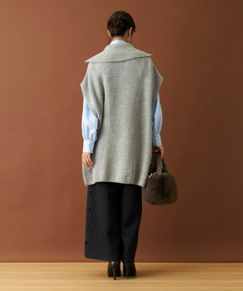 Leilian / レリアン テーラードジャケット | ハーフジップニットジレ【Leilian：EZUMI】 | 詳細8