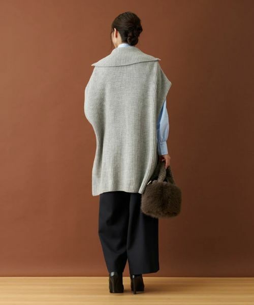 Leilian / レリアン テーラードジャケット | ハーフジップニットジレ【Leilian：EZUMI】 | 詳細9