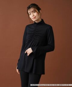 Leilian / レリアン カットソー | シャーリングギャザーカットソー【Leilian：EZUMI】