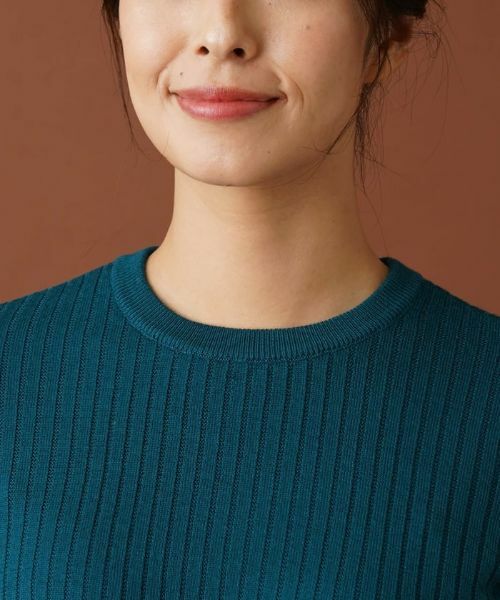 Leilian / レリアン ニット・セーター | 切替ベルスリーブリブニット【Leilian：EZUMI】 | 詳細10