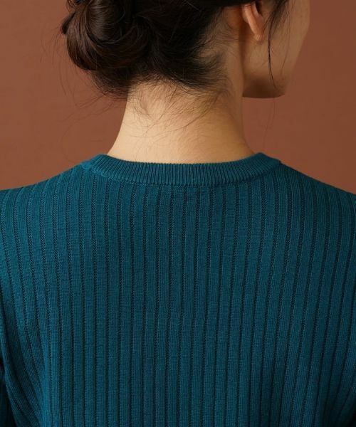 Leilian / レリアン ニット・セーター | 切替ベルスリーブリブニット【Leilian：EZUMI】 | 詳細11