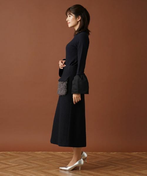 Leilian / レリアン ニット・セーター | 切替ベルスリーブリブニット【Leilian：EZUMI】 | 詳細2