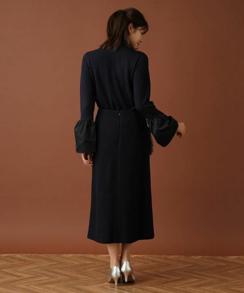 Leilian / レリアン ニット・セーター | 切替ベルスリーブリブニット【Leilian：EZUMI】 | 詳細3