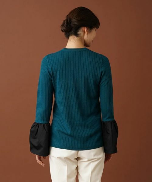 Leilian / レリアン ニット・セーター | 切替ベルスリーブリブニット【Leilian：EZUMI】 | 詳細9