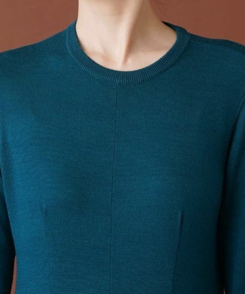 Leilian / レリアン ドレス | 【タウンエレガンス】ベルスリーブ切替フレアワンピース【Leilian:EZUMI】 | 詳細7