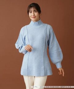 Leilian / レリアン ニット・セーター | バルーンスリーブハイネックニット【Leilian：EZUMI】