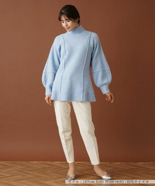Leilian / レリアン ニット・セーター | バルーンスリーブハイネックニット【Leilian：EZUMI】 | 詳細1