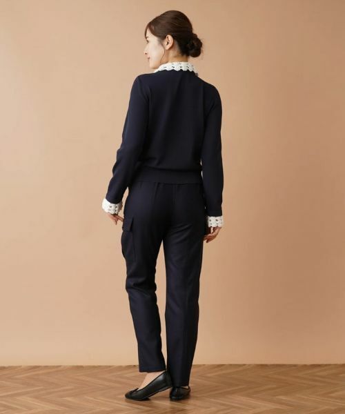 Leilian / レリアン ニット・セーター | クロッシェ編み切替ニット | 詳細16