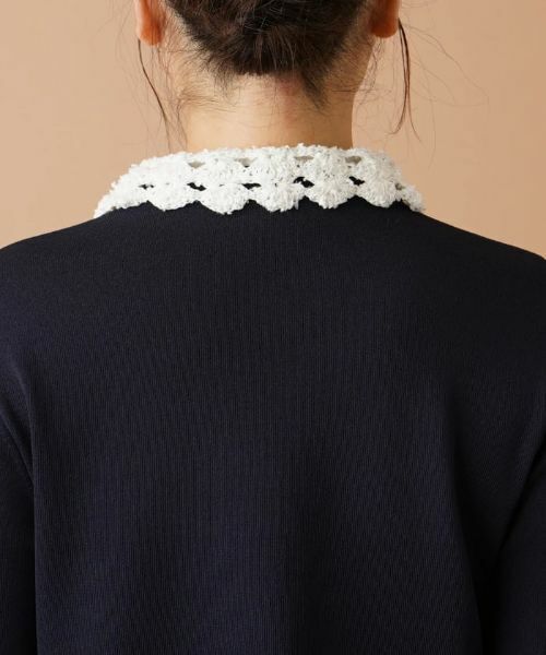 Leilian / レリアン ニット・セーター | クロッシェ編み切替ニット | 詳細23