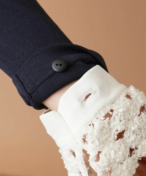 Leilian / レリアン ニット・セーター | クロッシェ編み切替ニット | 詳細26