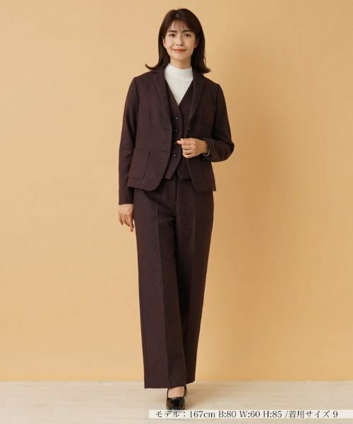 Leilian / レリアン テーラードジャケット | ヘリンボーンテーラードジャケット | 詳細1