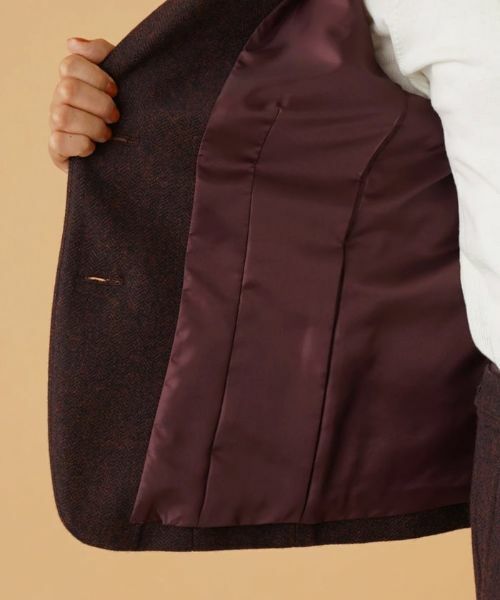 Leilian / レリアン テーラードジャケット | ヘリンボーンテーラードジャケット | 詳細12