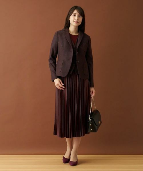 Leilian / レリアン テーラードジャケット | ヘリンボーンテーラードジャケット | 詳細17