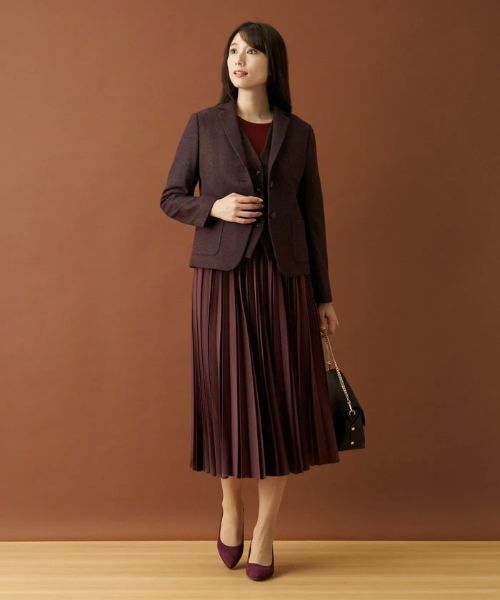 Leilian / レリアン テーラードジャケット | ヘリンボーンテーラードジャケット | 詳細18