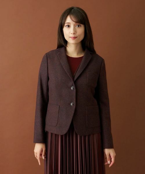 Leilian / レリアン テーラードジャケット | ヘリンボーンテーラードジャケット | 詳細27