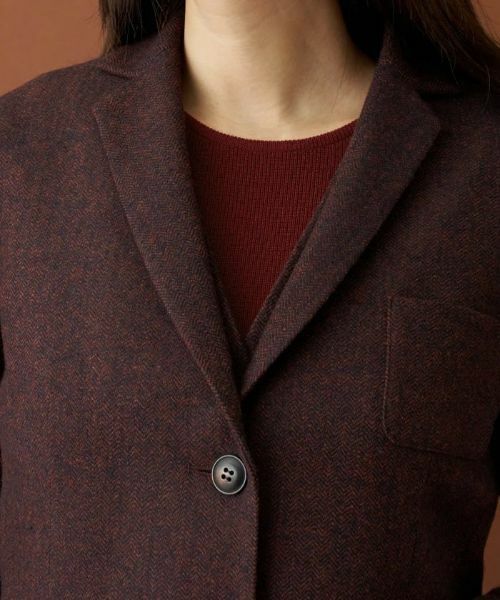 Leilian / レリアン テーラードジャケット | ヘリンボーンテーラードジャケット | 詳細30