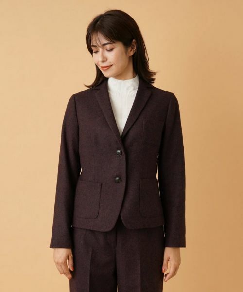Leilian / レリアン テーラードジャケット | ヘリンボーンテーラードジャケット | 詳細4