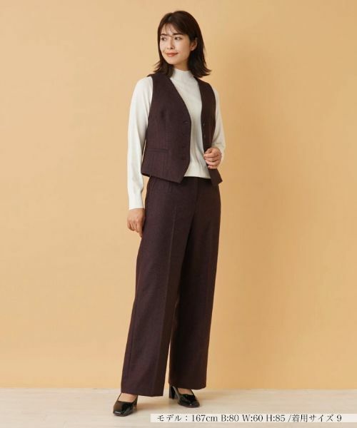 Leilian / レリアン テーラードジャケット | ヘリンボーンベスト | 詳細1