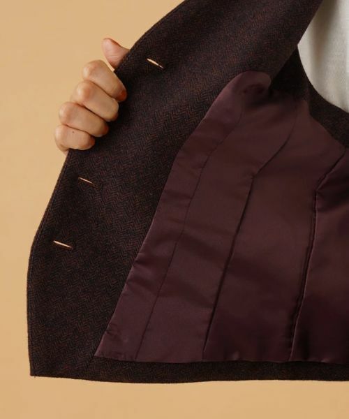 Leilian / レリアン テーラードジャケット | ヘリンボーンベスト | 詳細12