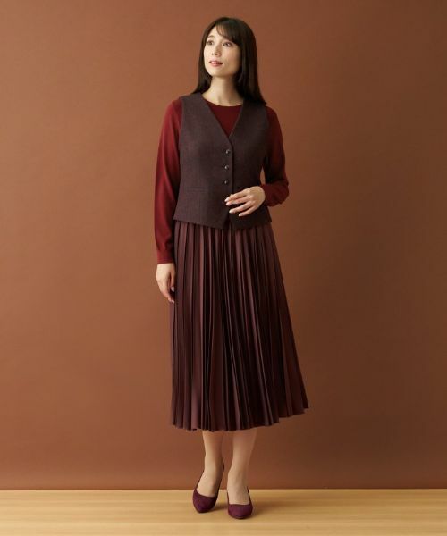 Leilian / レリアン テーラードジャケット | ヘリンボーンベスト | 詳細14